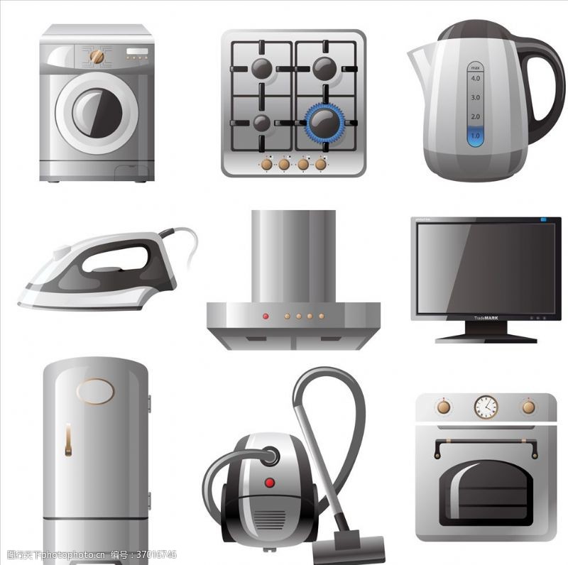 家電矢量圖 開啟創(chuàng)意設(shè)計(jì)的無限可能